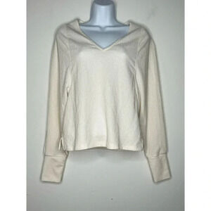 Banana Republic FACTORY Cross Hatch Jacquard Top,  White‎ SIZE XS